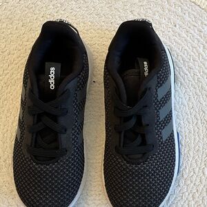 Adidas Kids Black and Gray Sneakers